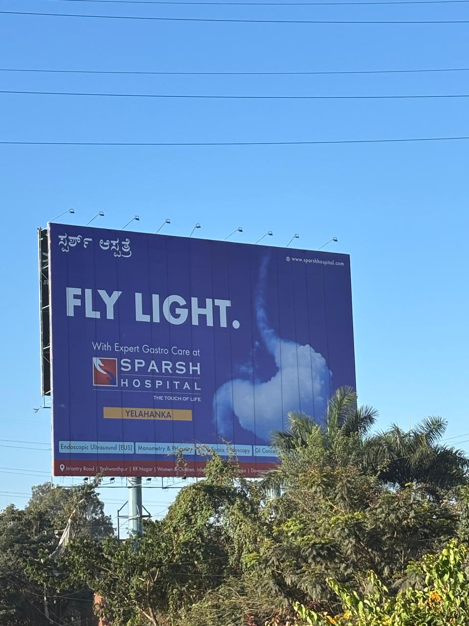 Sparsh Hospital wanted to talk about their Expert Gastro Care on a billboard located on the way to Bengaluru Airport. So I came up with this idea. Wrote this while consulting with Kakkoii Strategy and Communication, Bangalore.