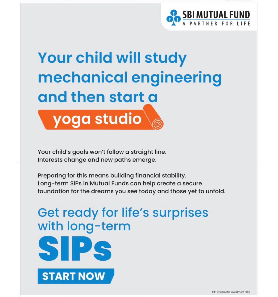 Wrote this ad for SBI Mutual Fund.